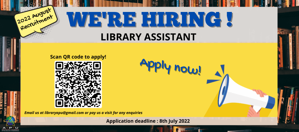 Library is Hiring 2022!