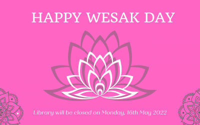 Library Closure: Wesak Day