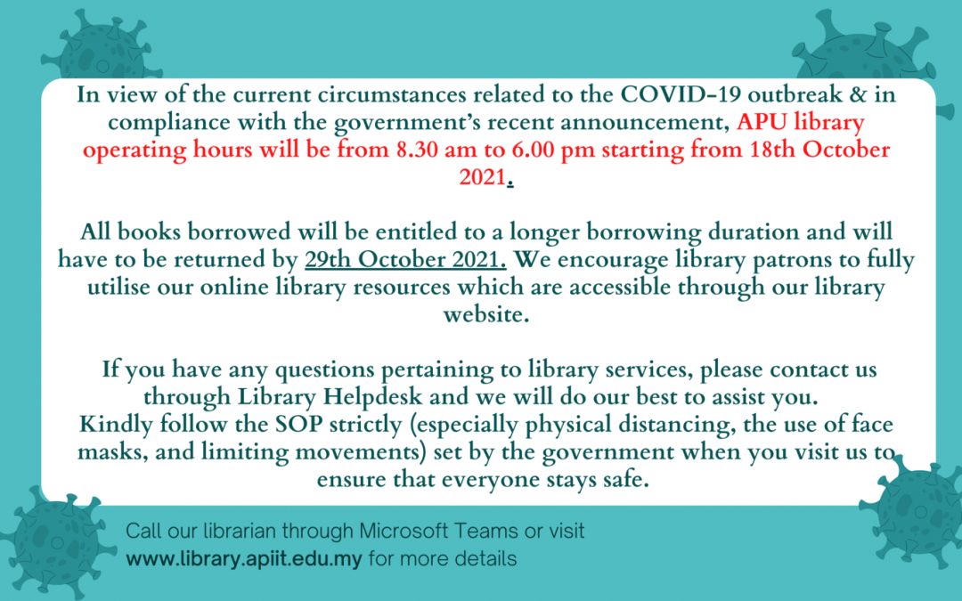 Library Opening Hours: An Update