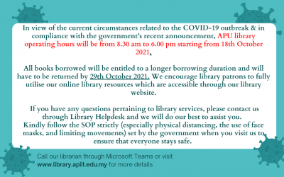 Library Opening Hours: An Update
