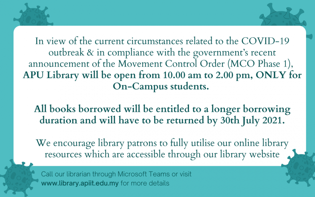 Library Opening Hours (MCO)