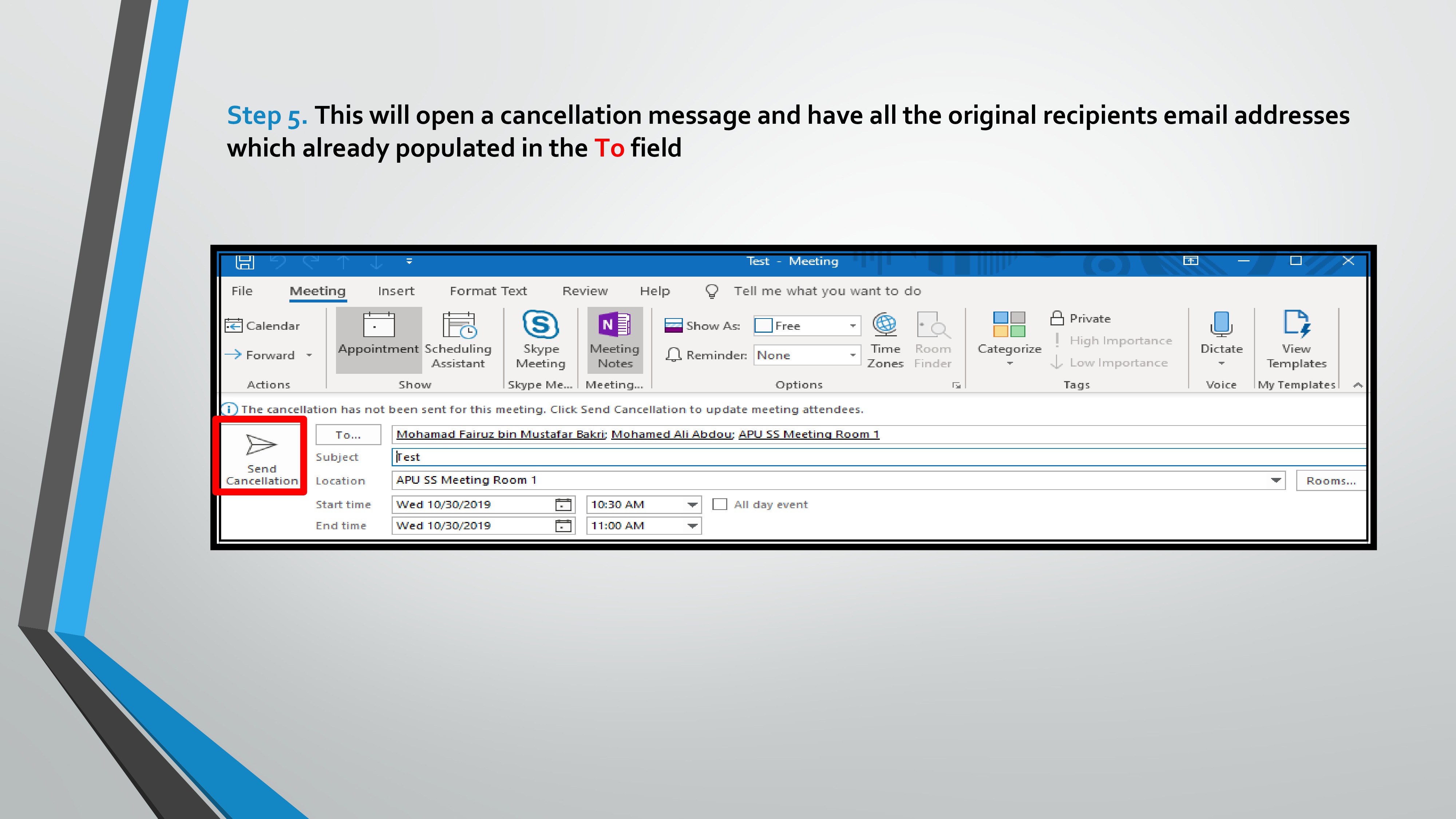 How To Cancel A Meeting In Office 365 Knowledge Base