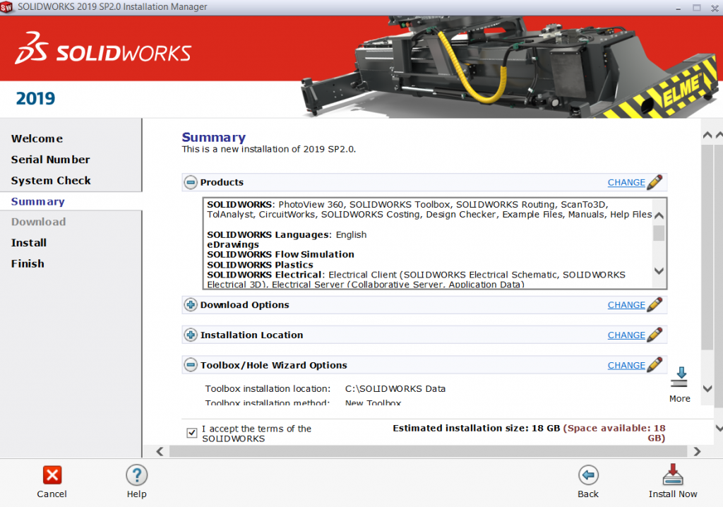 solidworks 2019 change serial number