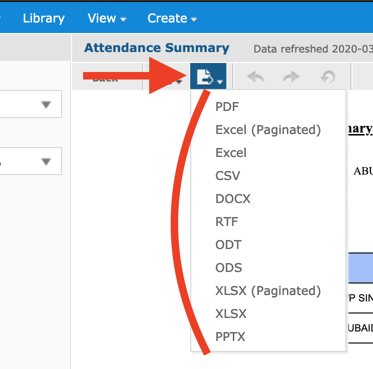 Export Supported File Formats